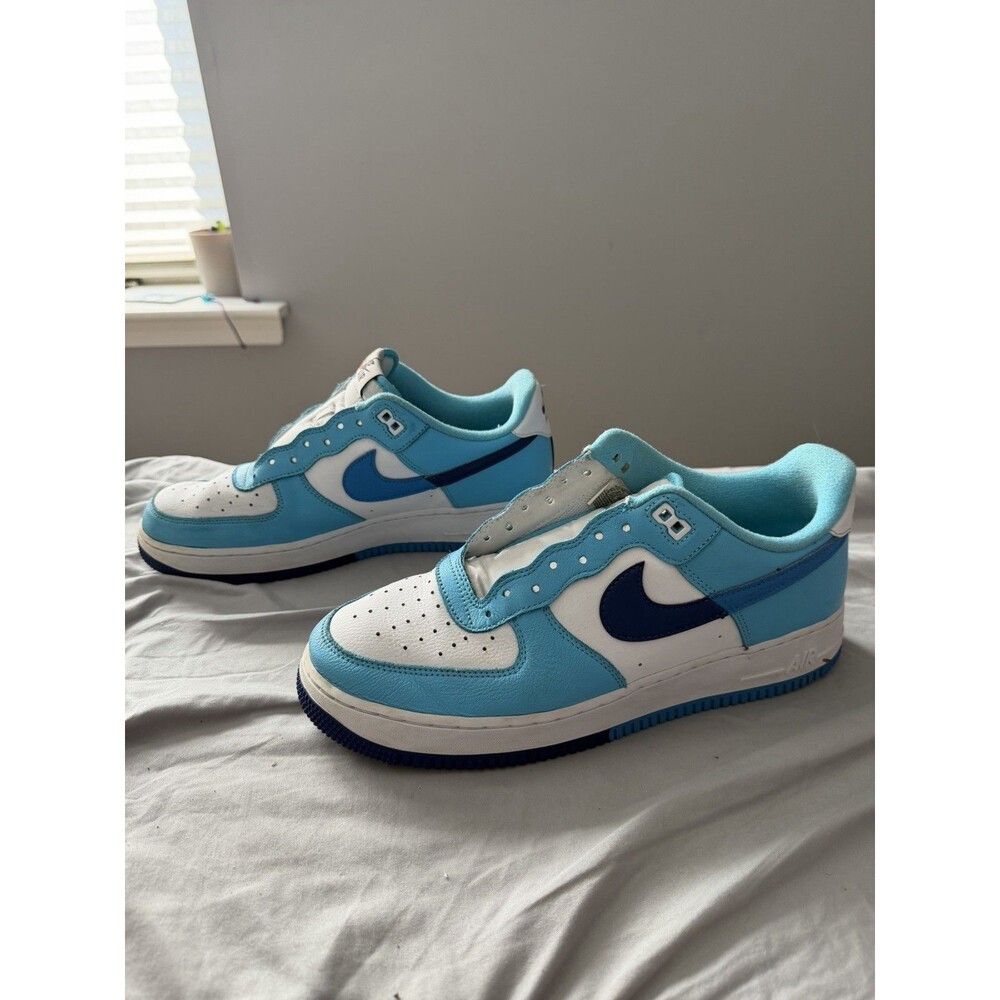 Air Force 1 Low '07 LV8 Split Light Photo Blue Deep Royal DZ2522-100 Mens 11.5